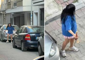 Cinnet geçirip elinde kılıçla sokağa çıktı