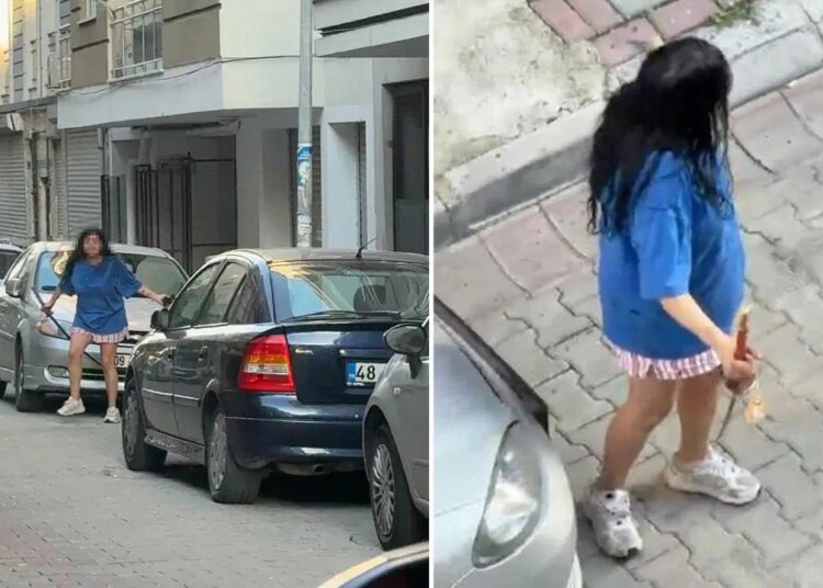 Cinnet geçirip elinde kılıçla sokağa çıktı