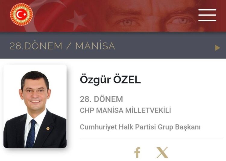 Özgür Özel’in TBMM unvanı değişti 1 Özgür Özel’in TBMM unvanı değişti