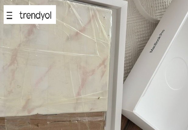 Anasayfa 66 Trendyol’dan MacBook siparişi verdi, kutudan mermer çıktı!